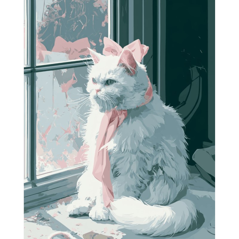 Blush Whiskers | Paint by Numbers