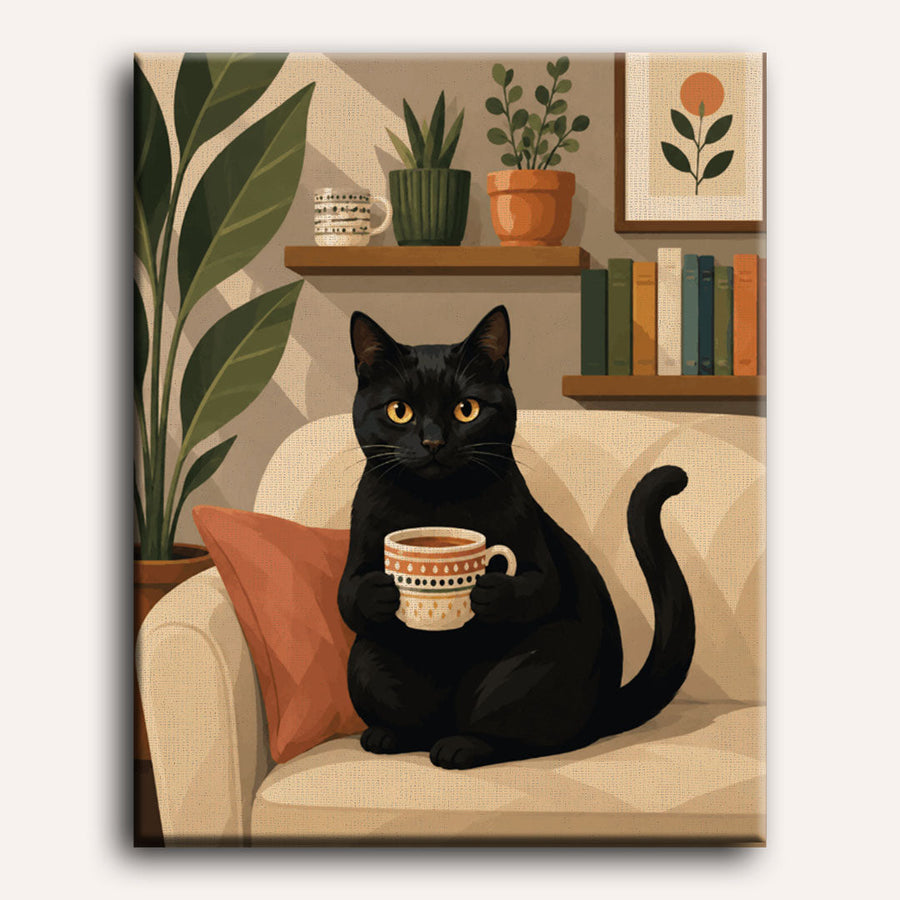 Coffee Whiskers | Paint by Numbers