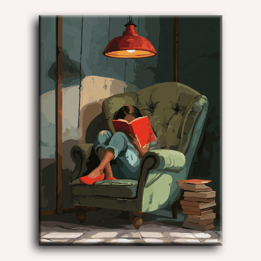 Cozy Reading Nook | Paint by Numbers