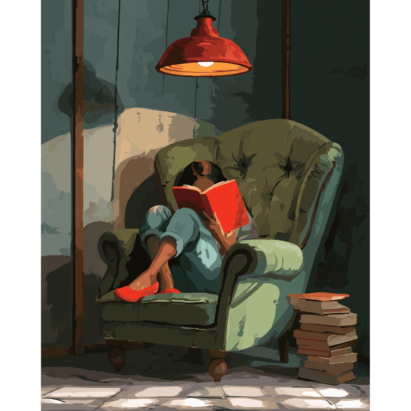 Cozy Reading Nook | Paint by Numbers