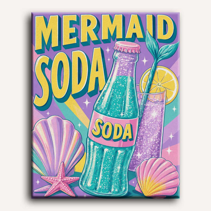 Mermaid Soda | Paint by Numbers