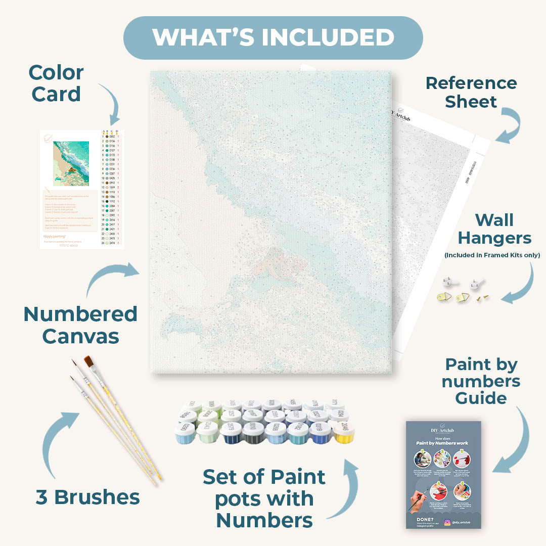 Mermaid Tide | Paint by Numbers