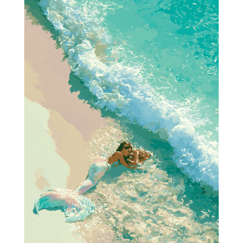Mermaid Tide | Paint by Numbers