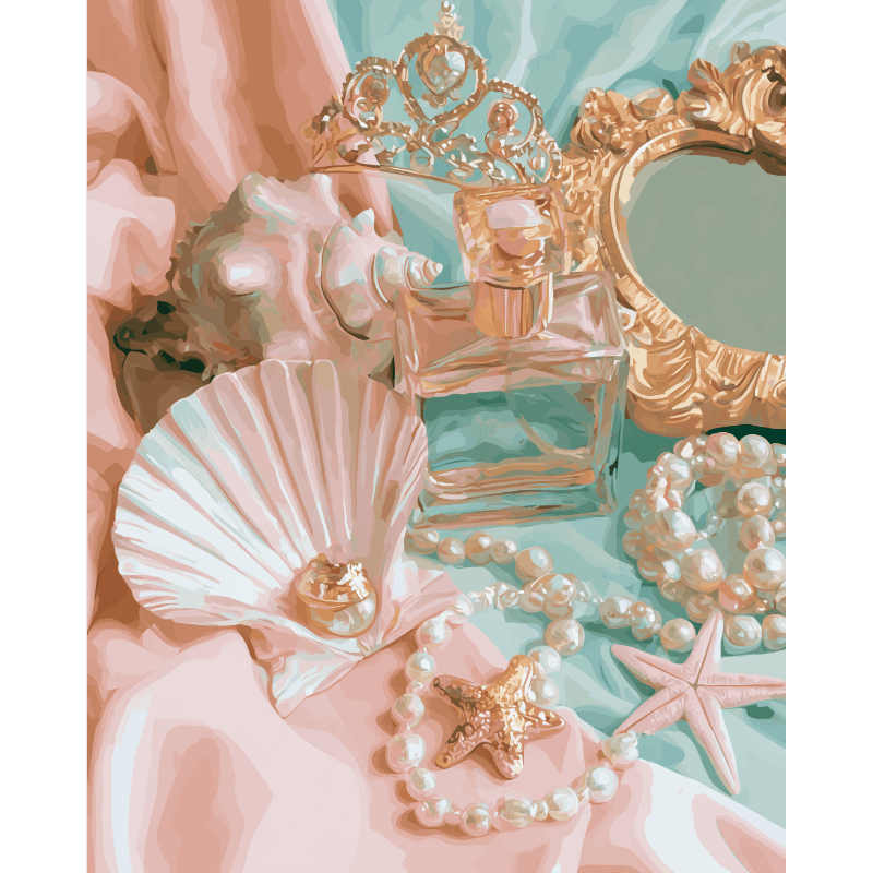 Mermaid Vanity | Paint by Numbers