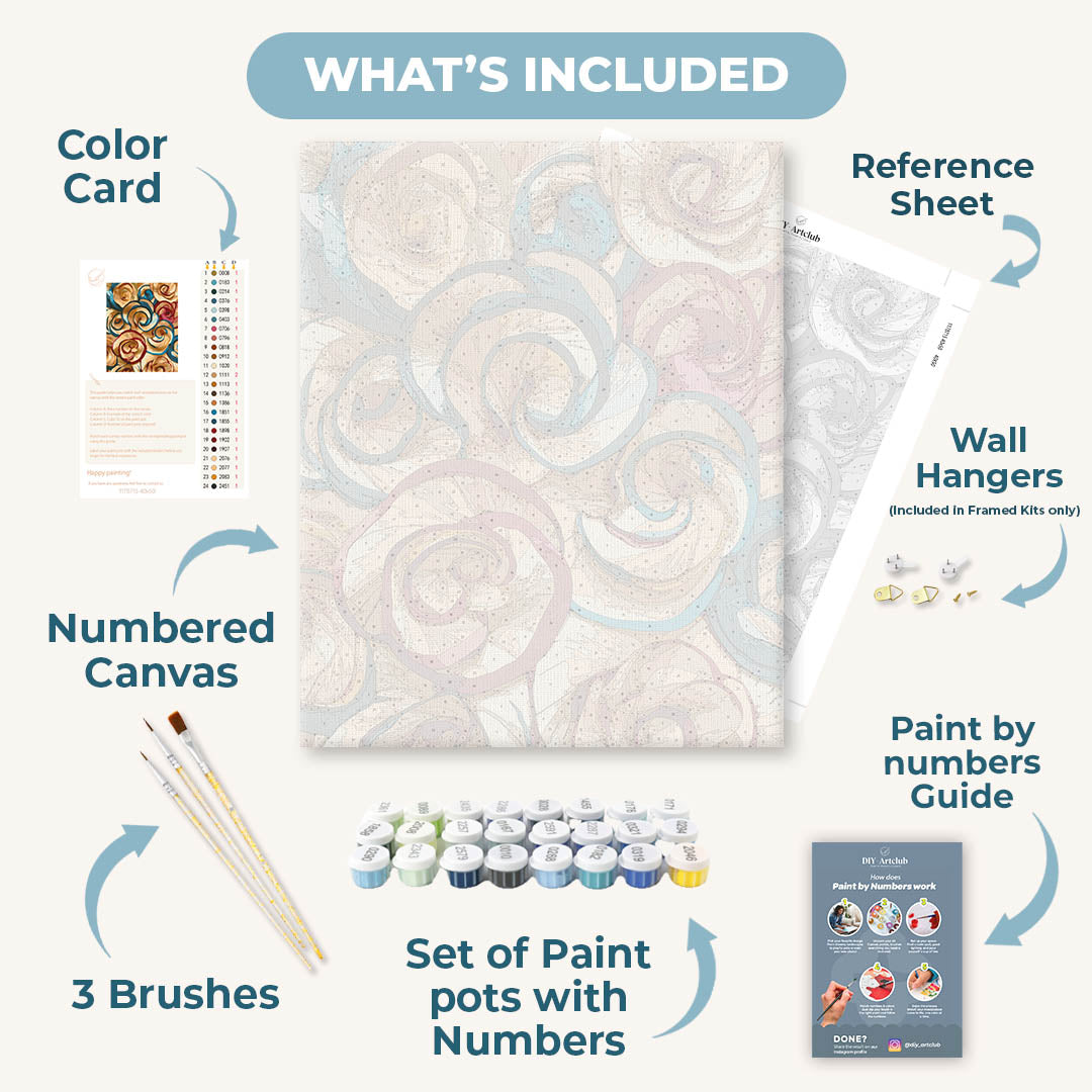 Paper Blossoms | Paint by Numbers