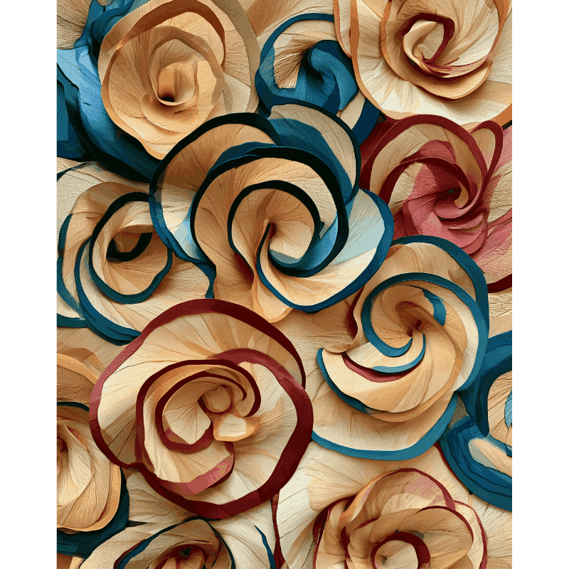 Paper Blossoms | Paint by Numbers