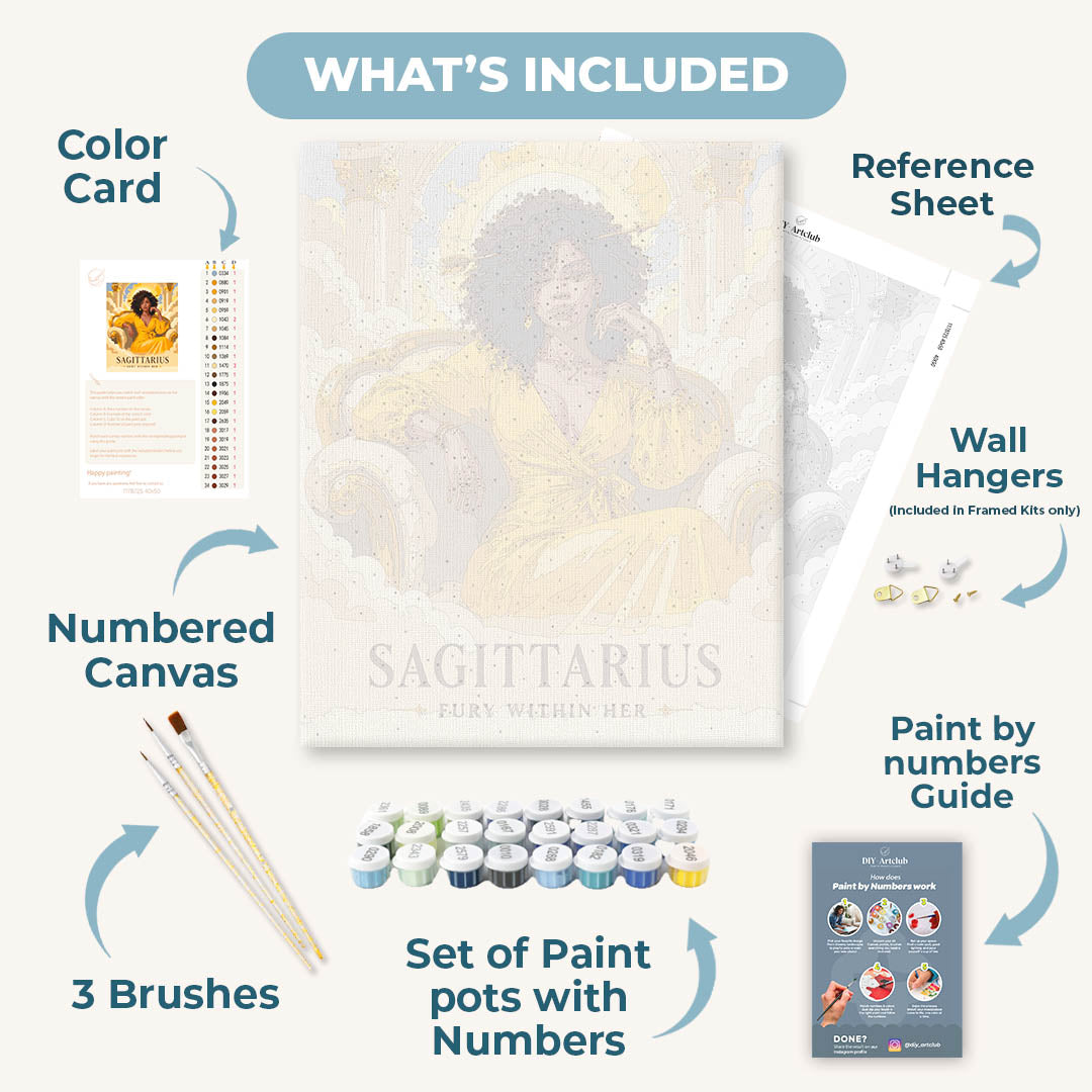 Sagittarius Goddess | Paint by Numbers