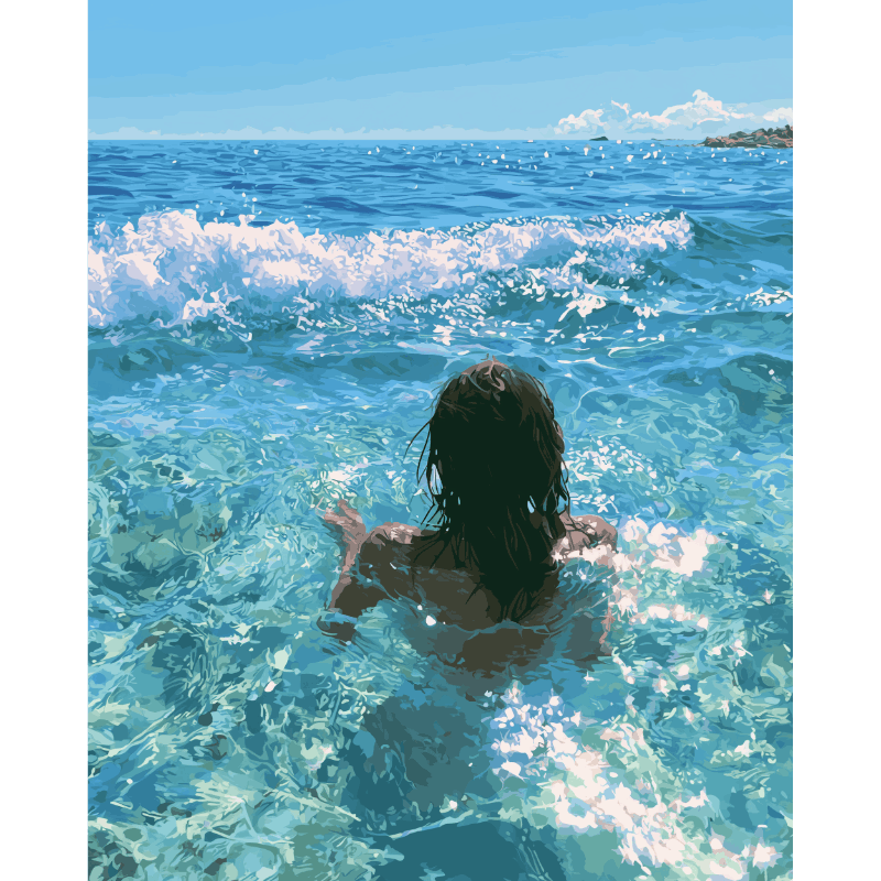 Sparkling Tide | Paint by Numbers