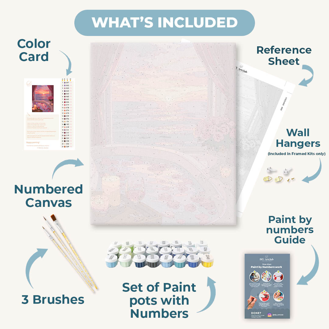 Sunset Soak | Paint by Numbers