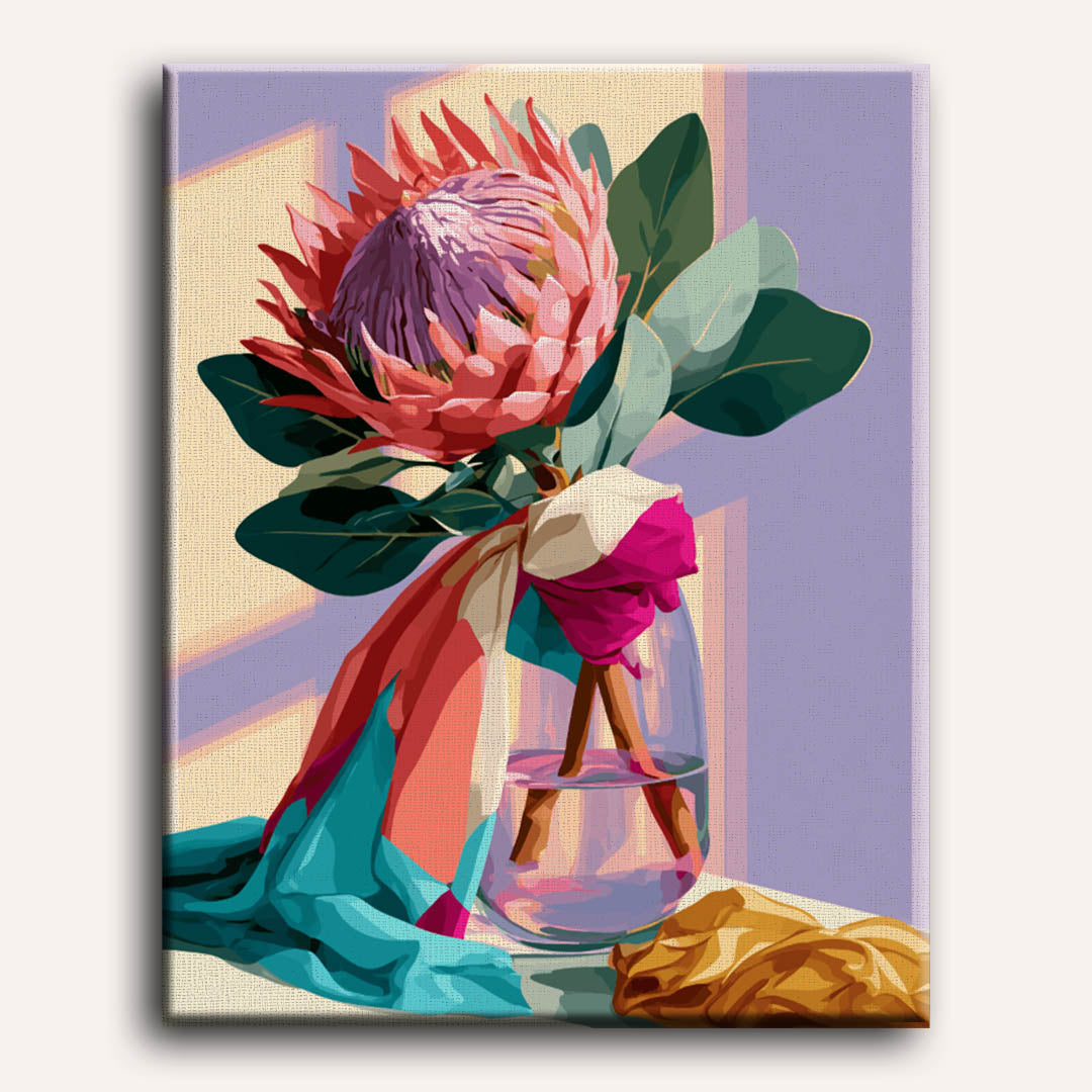 Blooming Protea | Paint by Numbers