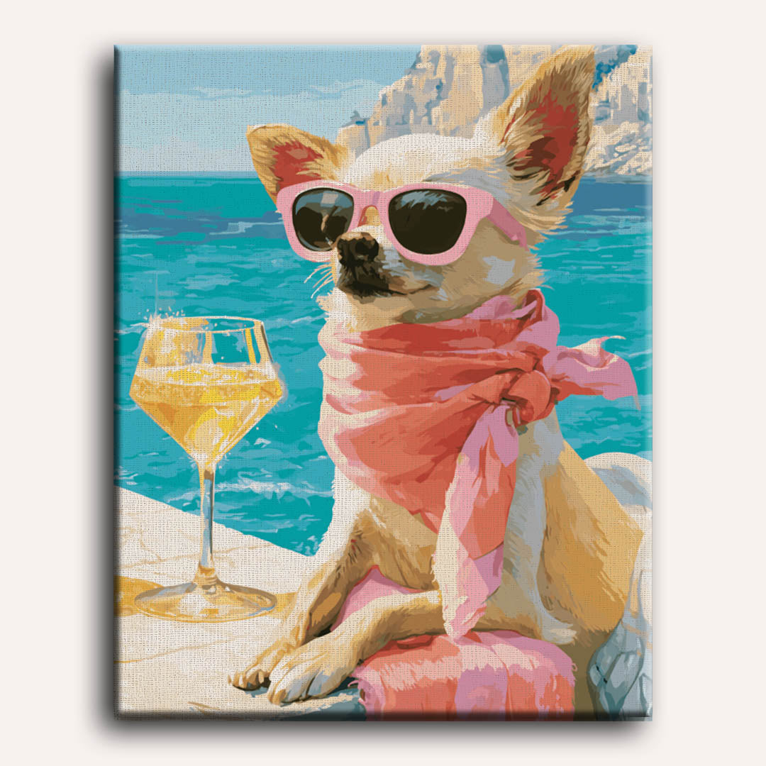 Chihuahua on Vacations | Paint by Numbers