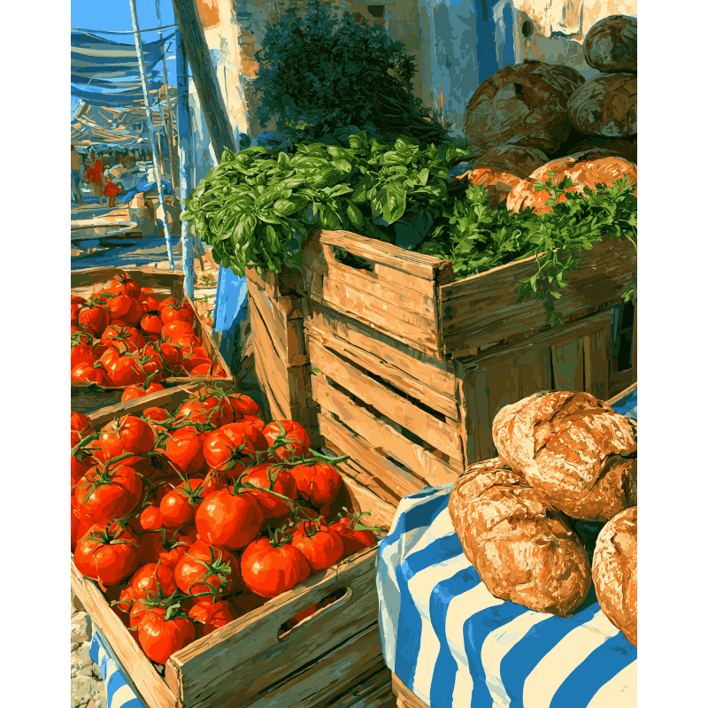 Summer Market | Paint by Numbers
