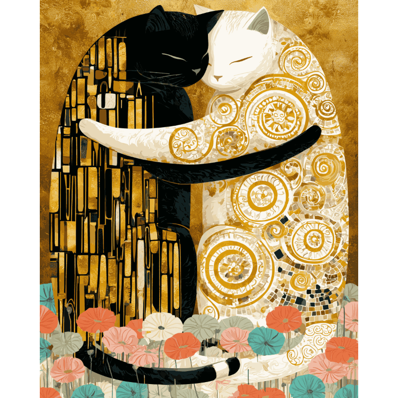 Kiss by Cats | Paint by Numbers