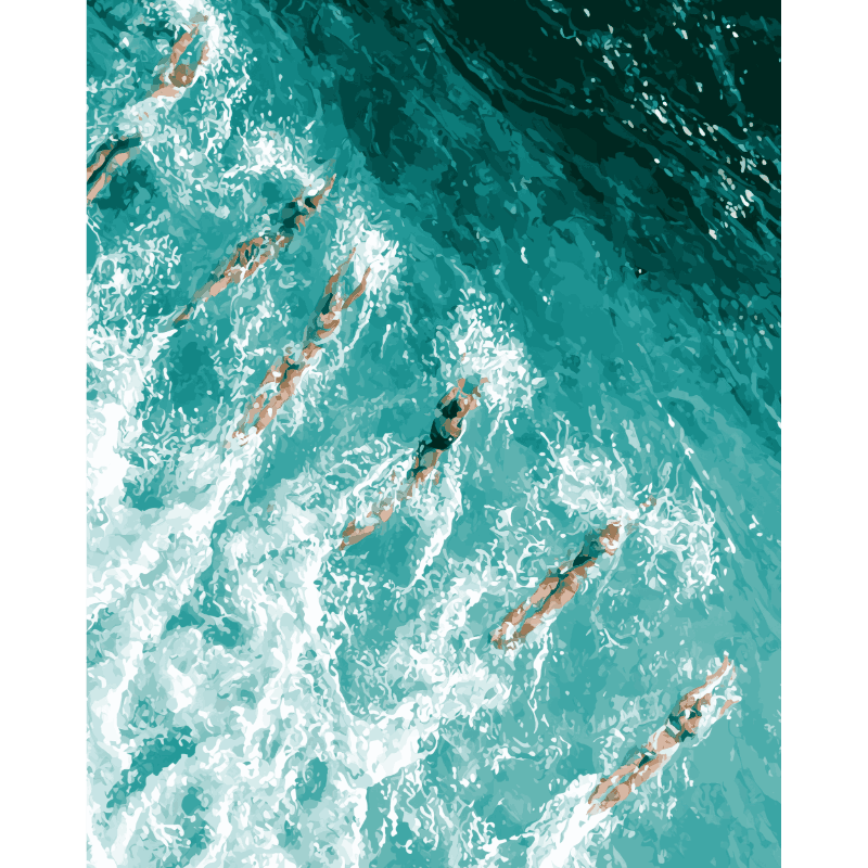 Aqua Escape | Paint by Numbers