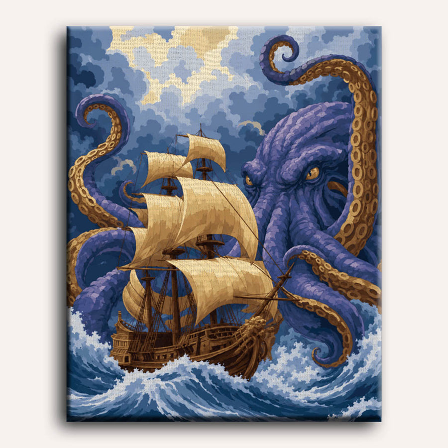 Kraken Storm | Paint by Numbers