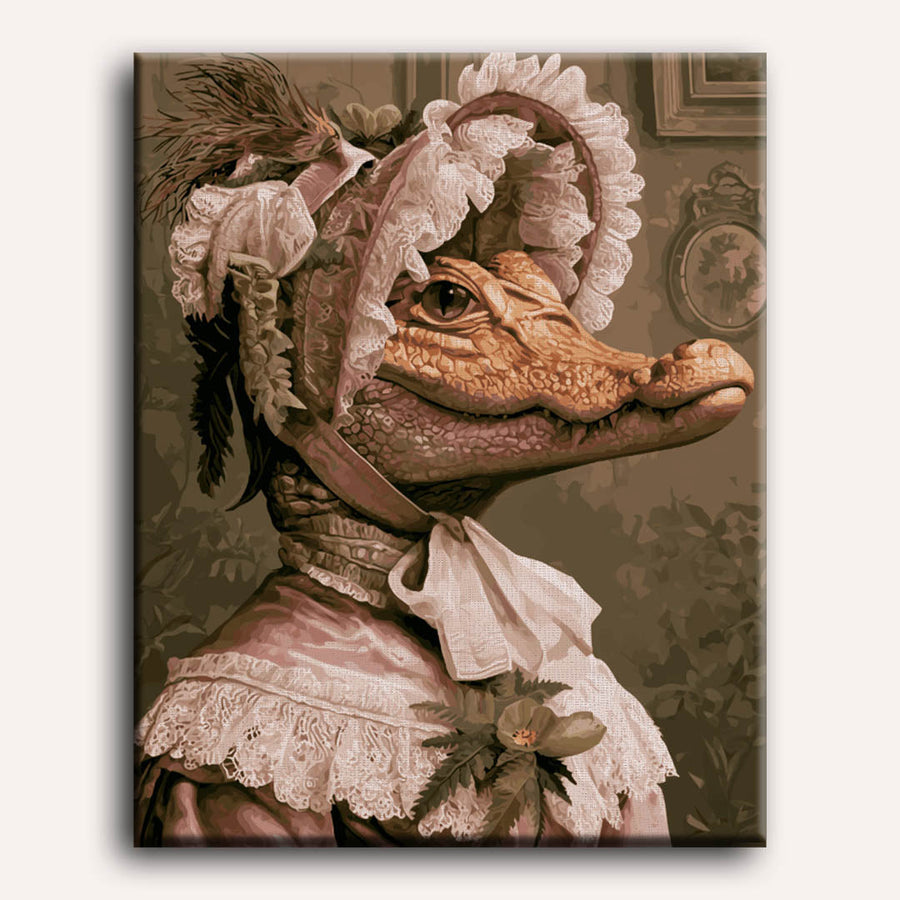 Lady Crocodile | Paint by Numbers