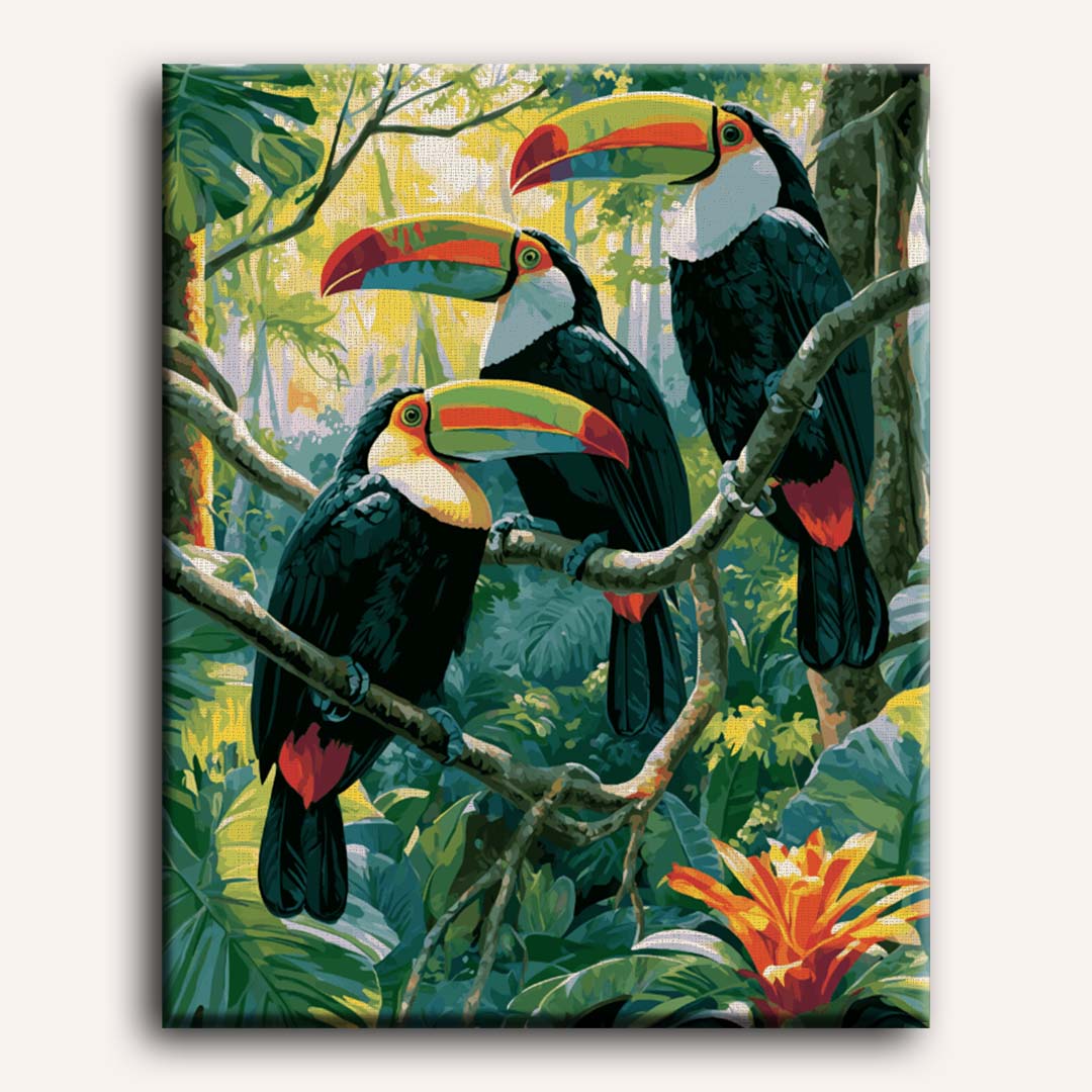 Rainforest Trio Set | Paint by Numbers