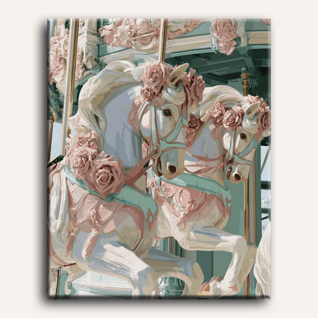 Rose Carousel | Paint by Numbers