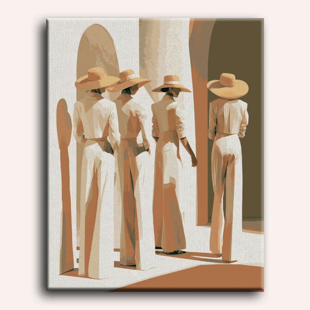 Sun Hat Stroll | Paint by Numbers