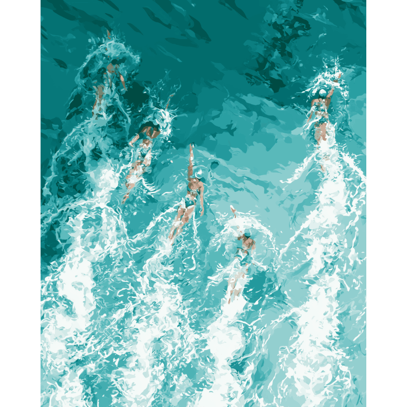 Swimmers | Paint by Numbers