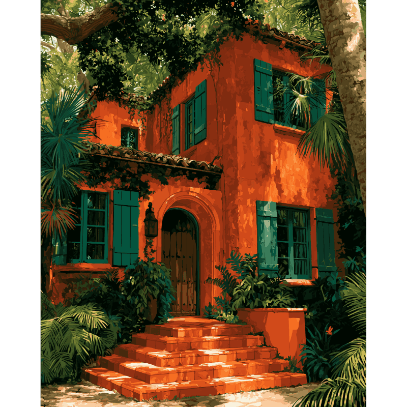 Terracotta Villa | Paint by Numbers