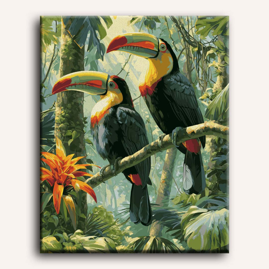 Tropical Toucans | Paint by Numbers