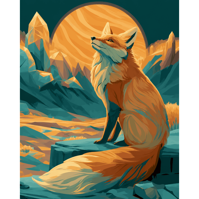 Fox at Dusk | Paint by Numbers