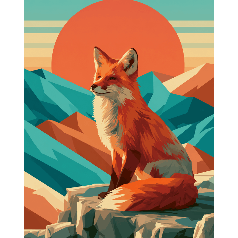 Fox at Dawn | Paint by Numbers