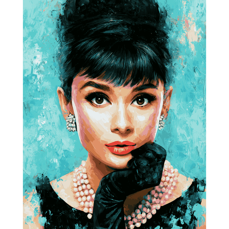Expressive Audrey | Paint by Numbers