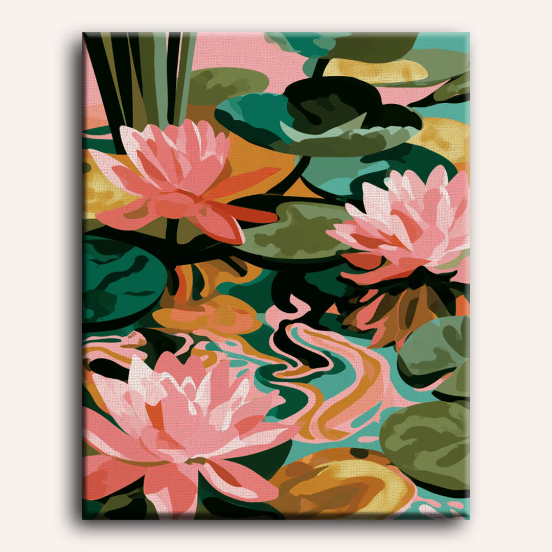 The Lotus Pond | Paint by Numbers