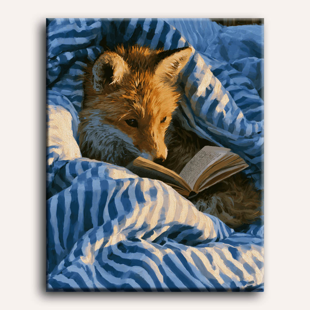 Reading Fox | Paint by Numbers