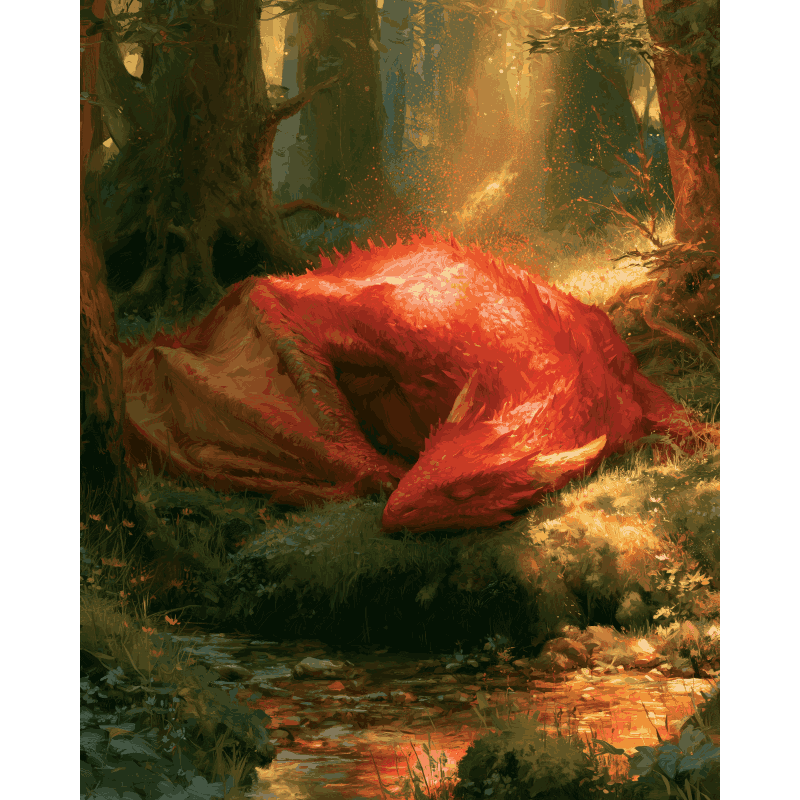 Sleeping Dragon | Paint by Numbers