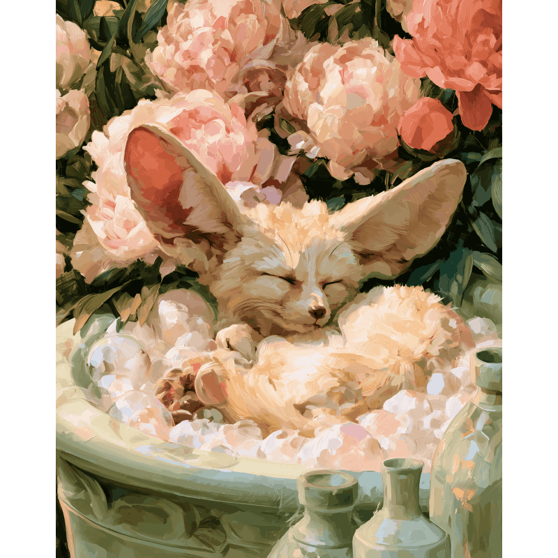 Dreaming Fennec | Paint by Numbers