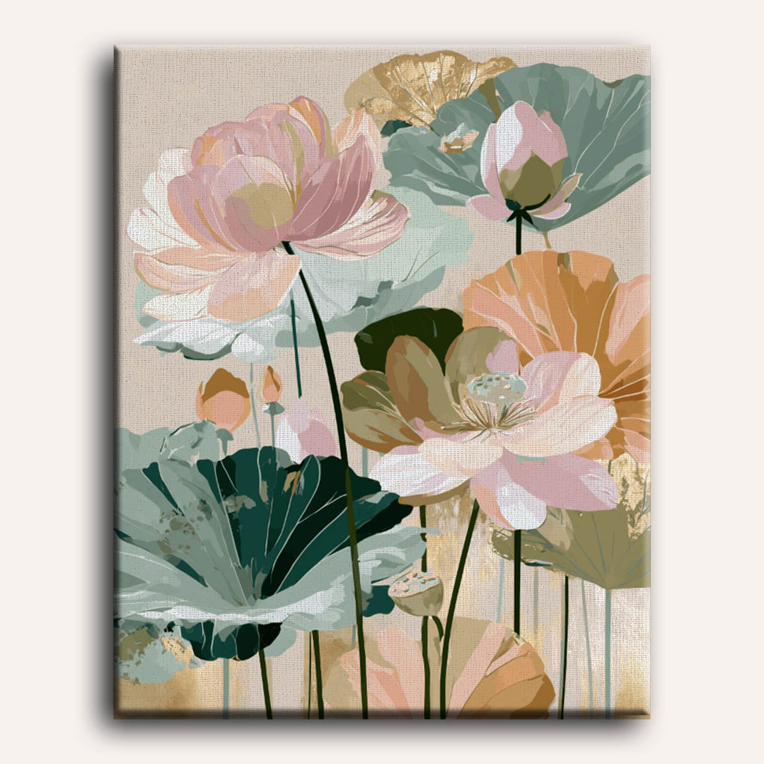 Blush & Gold | Paint by Numbers