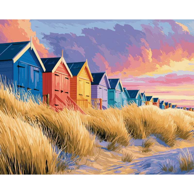 Coastal Cabins | Paint by Numbers