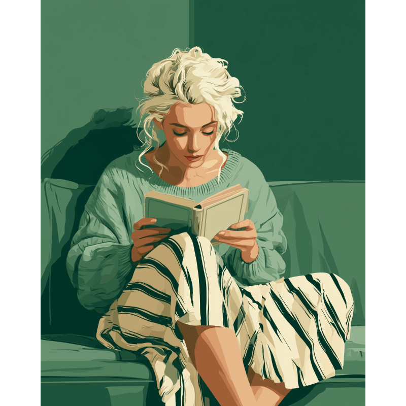 Lost in a Book | Paint by Numbers