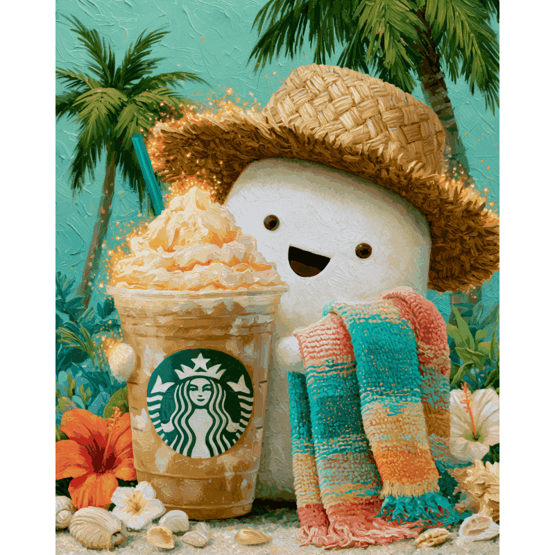 Vacation Boo | Paint by Numbers