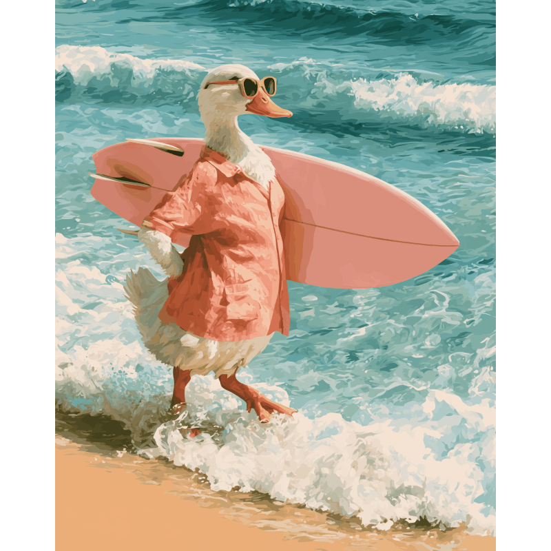 Quackin' Waves | Paint by Numbers