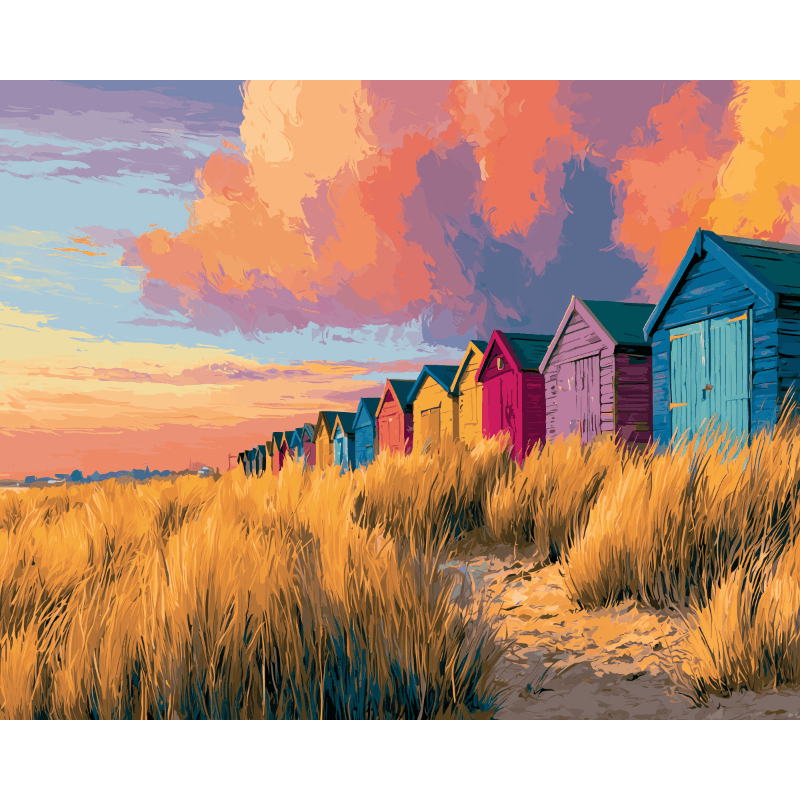 Charming Row | Paint by Numbers