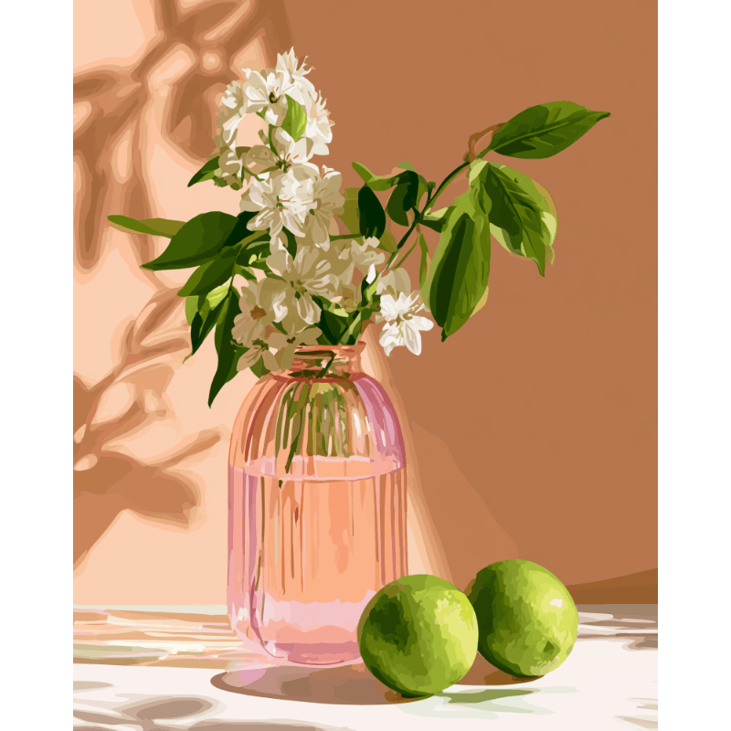 Blossom and Lime | Paint by Numbers