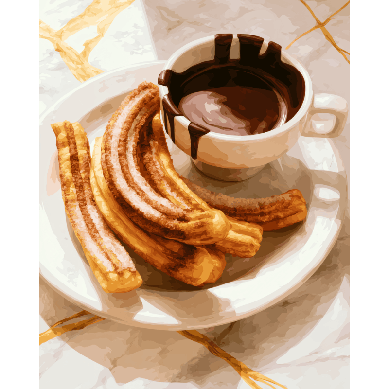 Churros | Paint by Numbers