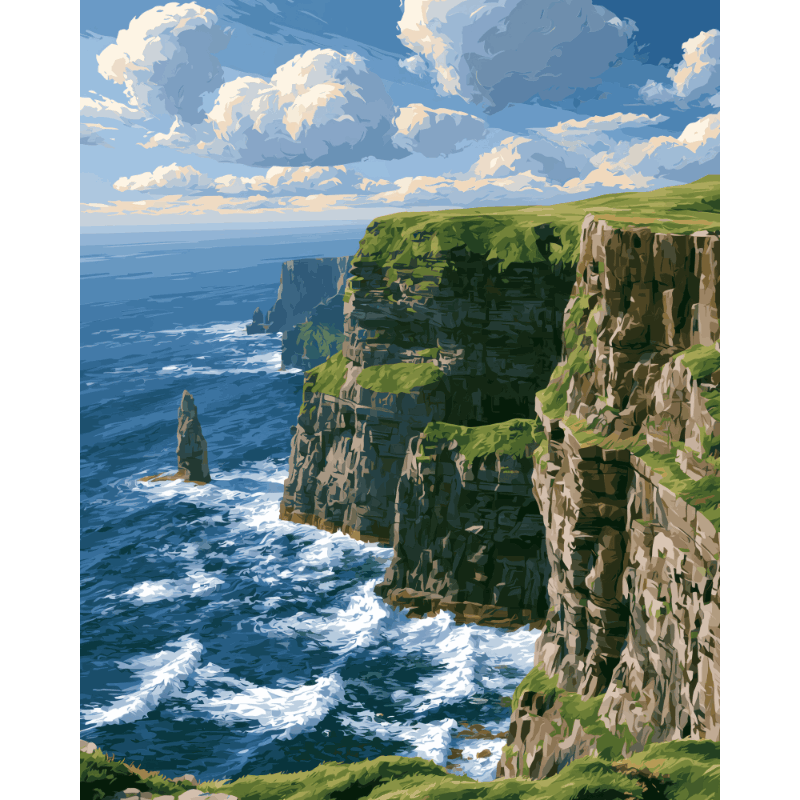 Irish Cliffs | Paint by Numbers