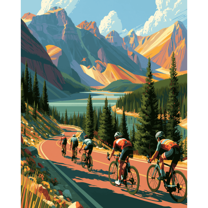 Lakeside Climb | Paint by Numbers