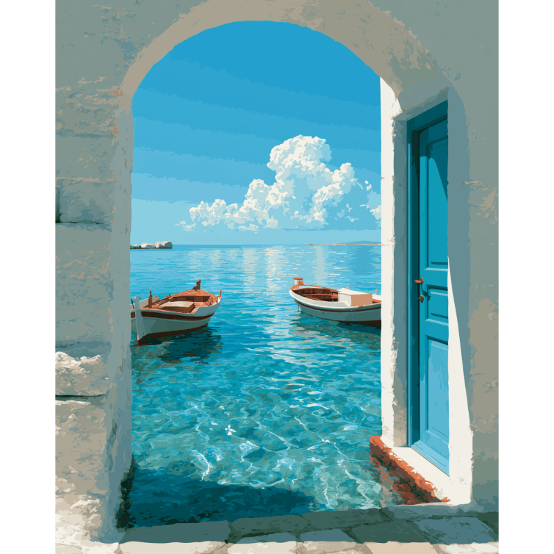 Mediterranean Doorway | Paint by Numbers