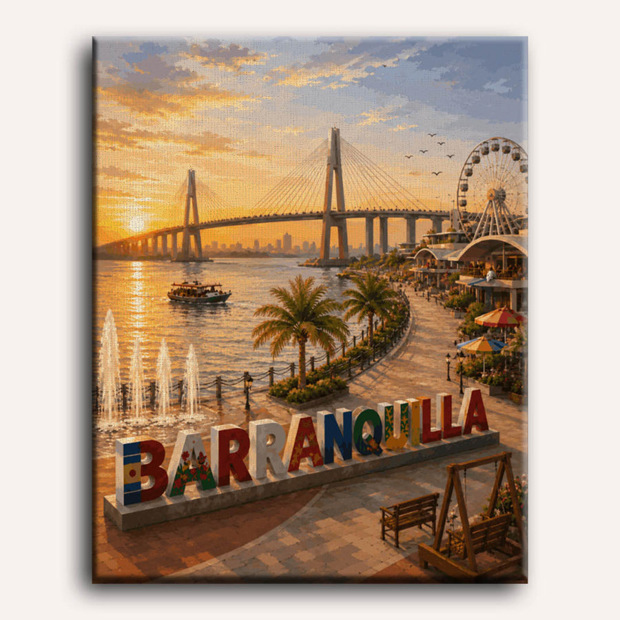 Barranquilla Sunset | Paint by Numbers