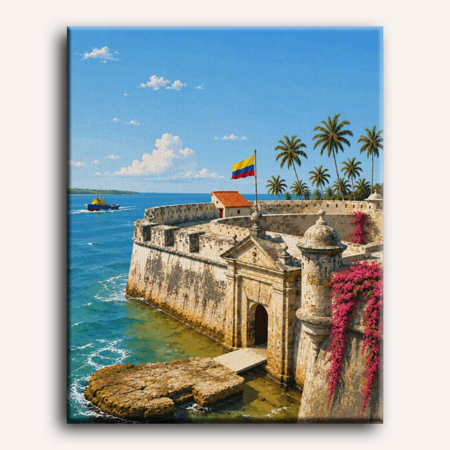 Cartagena Walls | Paint by Numbers