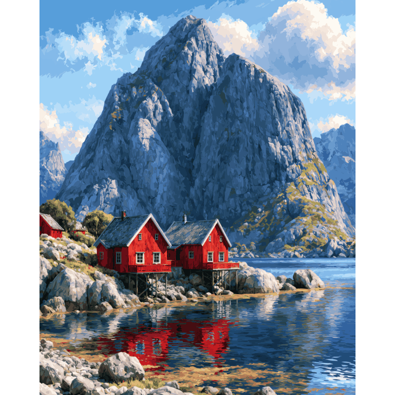 Fjord Retreat | Paint by Numbers