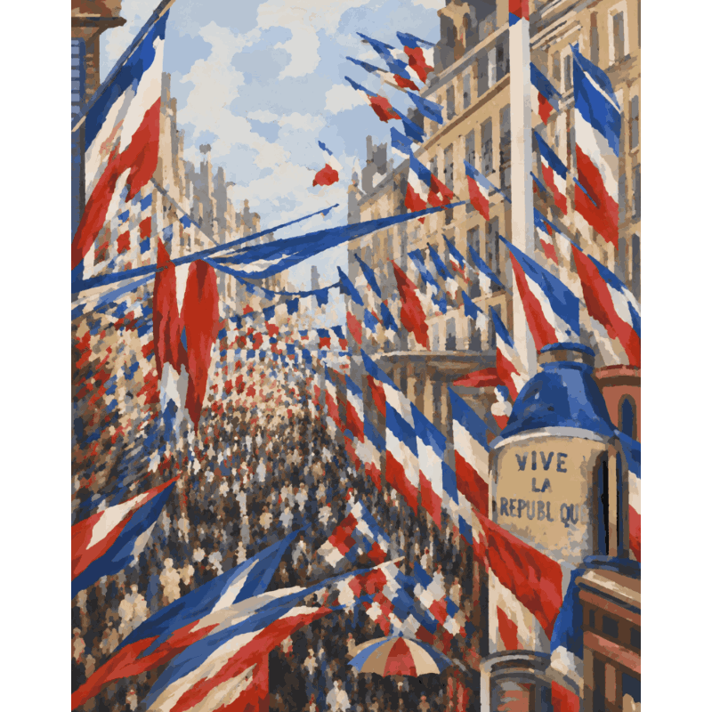 La Rue Montorgueil à Paris | Paint by Numbers