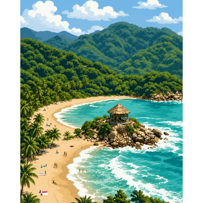 Tayrona Park | Paint by Numbers