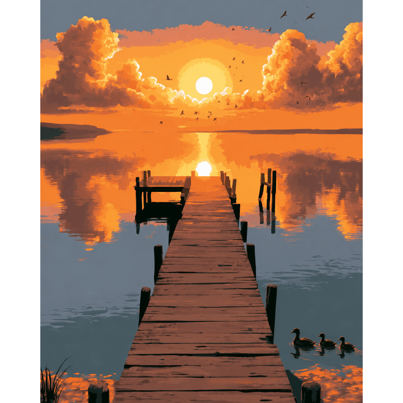 Sunset Serenity | Paint by Numbers